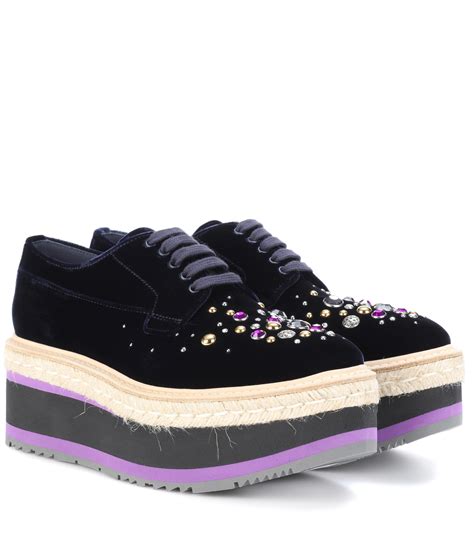 prada velvet trainers|Women's Prada Shoes .